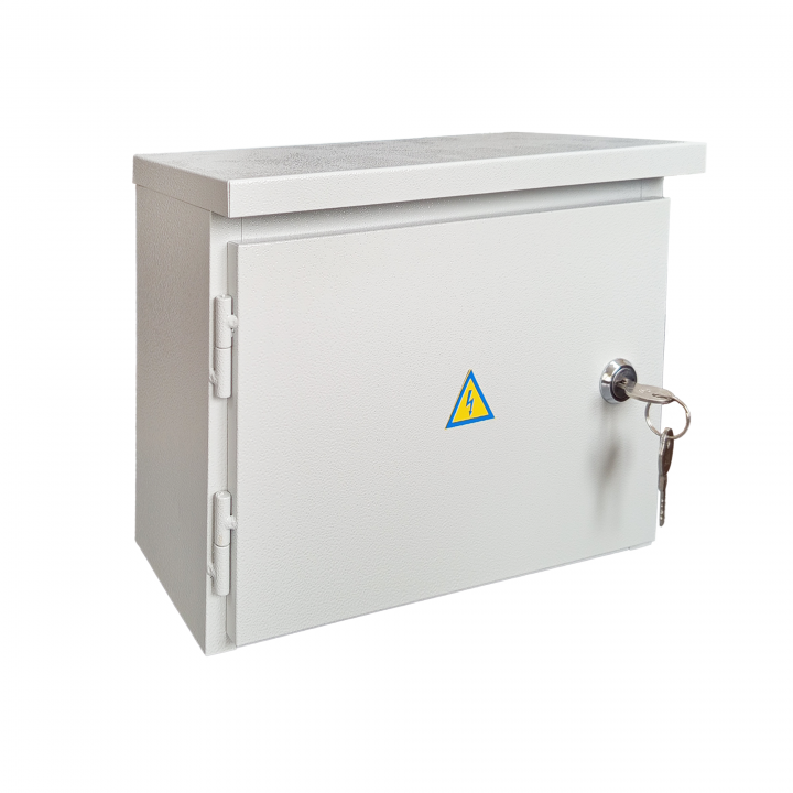 Шафа метал. 12и, ІР54, (260х200х110 мм), в/у, ключ, "СВІТ-БУД електро"