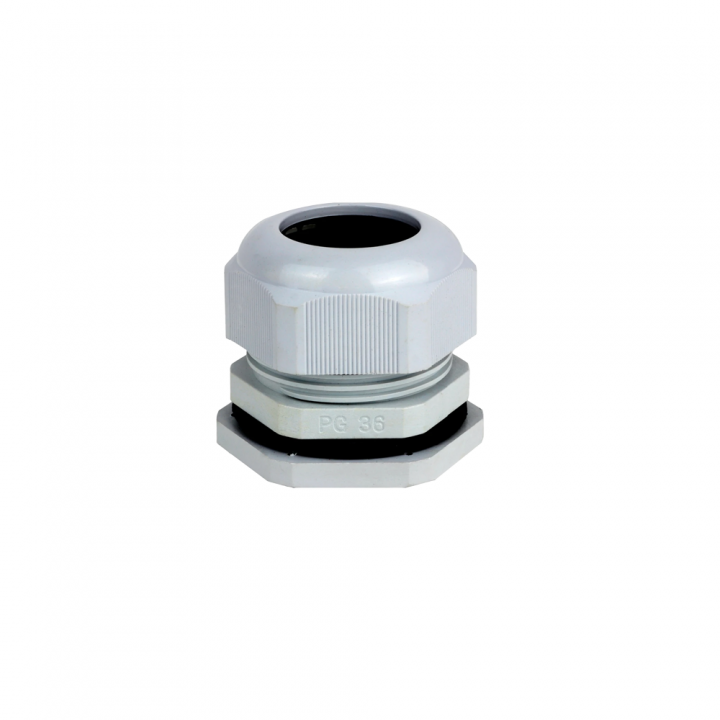 Кабельний ввід герметичний PG36, поліамід, IP67, сірий