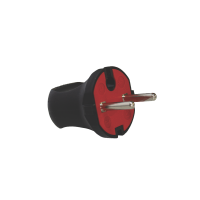 Вилка б/з, 10А, чорна, AY-KA, (79 110 00)