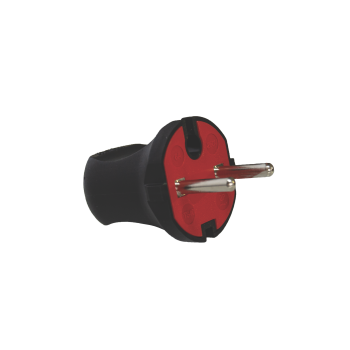 Вилка б/з, 10А, чорна, AY-KA, (79 110 00)