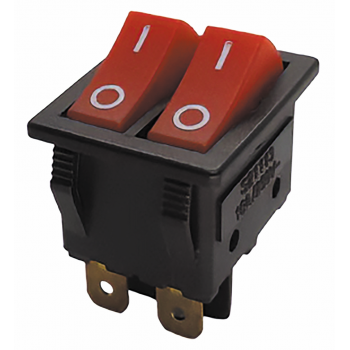 Клавішний перемикач, 2 клавіши, прямокутний, ON-OFF, SETEL (S21113)