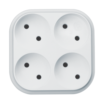 Розгалужувач б/з, 4 гнiзда, круглий, 10А (РВ10 - 040)