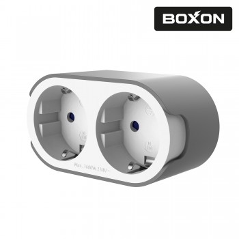 Розгалужувач BOXON, B302, 2 розетки, з/з, 16А, зі шторками, 230V