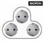 Розгалужувач BOXON, B303, 3 розетки, з/з, 16А, зі шторками, 230V