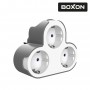 Розгалужувач BOXON, B303, 3 розетки, з/з, 16А, зі шторками, 230V