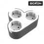 Розгалужувач BOXON, B303, 3 розетки, з/з, 16А, зі шторками, 230V
