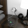 Розгалужувач BOXON, B302USB, 2 розетки, USB: Type-A, Type-C, з/з, 16А, зі шторками, 230V
