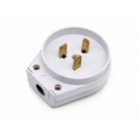 Вилка для духовки, 2Р+Е з/з, зовнішня, ПВХ, біла, 32A, 250V, MARSO