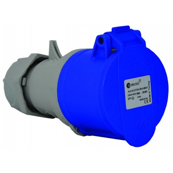 Розетка силова 16А/3 (2Р+РЕ) IP44, TP electric (3120-304-0901)