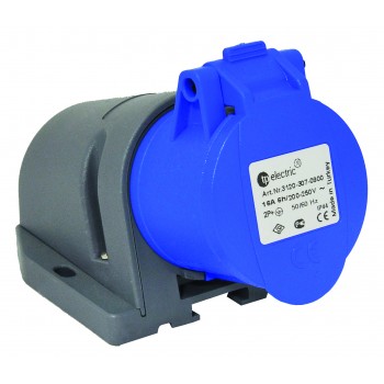 Розетка силова настінна 32А/3 (2Р+РЕ) IP44, TP electric (3124-307-0900)