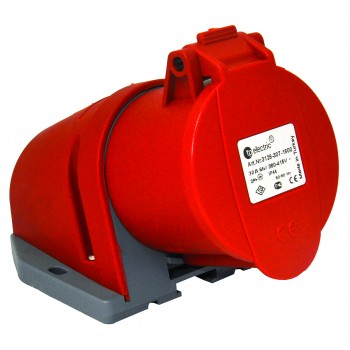 Розетка силова настінна 32А/4 (3Р+РЕ) IP44, TP electric (3126-307-1600)