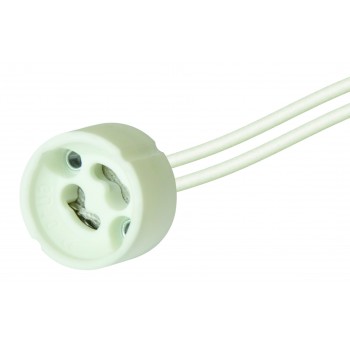 Патрон GU10 кераміка 4А, 250В, провода 15 см