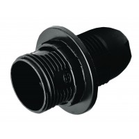 Патрон Е14 люстровий, пластик, чорний