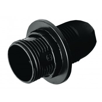 Патрон Е14 люстровий, пластик, чорний