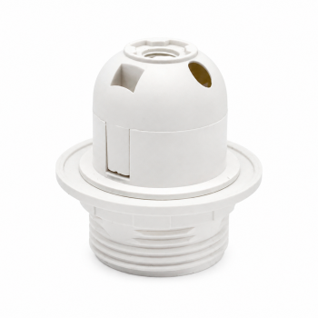 Патрон E27 з півкільцем, білий, 4A, 230V