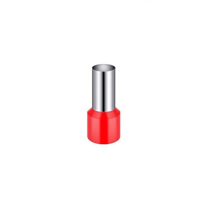 Наконечник ізольований втулковий E 1.5мм2 8мм червоний (100шт)