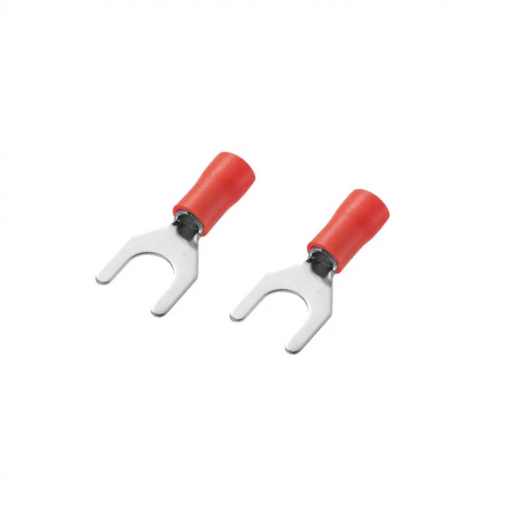 Наконечник ізольований вилочний SV1.25-5 червоний (100шт)