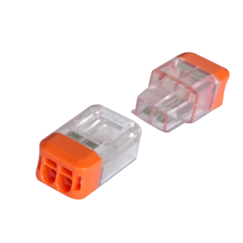 Клема з’єднувальна універсальна двостороння самозажимна 2/2 отвори