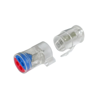 Клема з’єднувальна універсальна двостороння самозажимна 2/4 отвори, циліндр