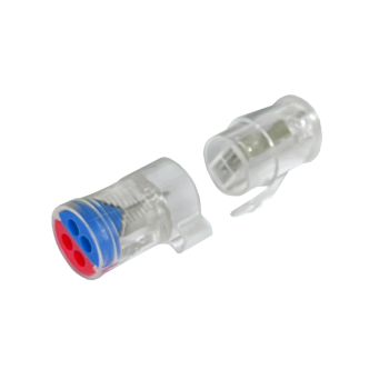 Клема з’єднувальна універсальна двостороння самозажимна 2/4 отвори, циліндр