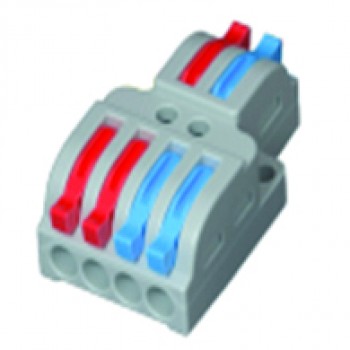 Клема з’єднувальна унів. двостороння 2/4 отвори