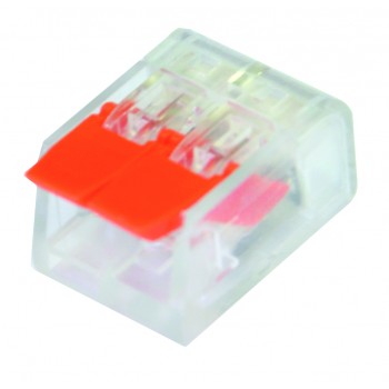 Клема з’єднувальна універсальна прозора 2 отвори