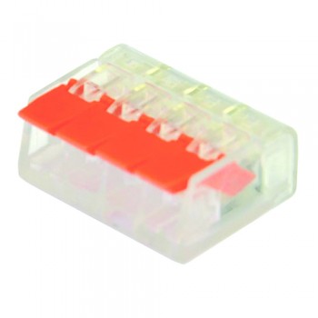 Клема з’єднувальна універсальна прозора 4 отвори