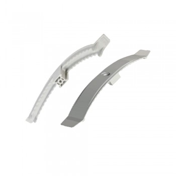 Кабельний затискач до стелі на 8 дротів, білий (10шт)