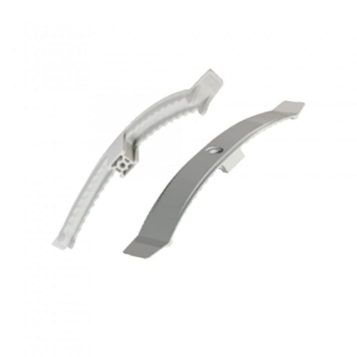 Кабельний затискач до стелі на 10 дротів, білий (10шт)