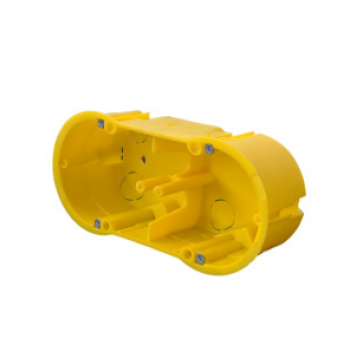 Коробка д/уст. розеток/вимик., бетон/цегла, 2-на, 145х70х51 мм,  D 60мм