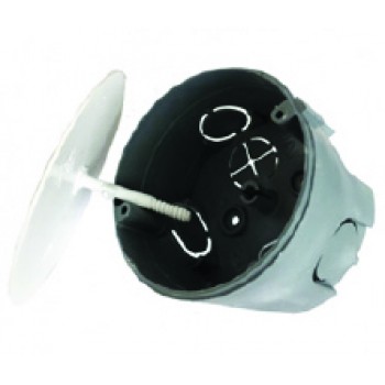 Коробка для розведення проводів прих.уст. по бетону з кришкою D70х45мм, негорюча, Україна