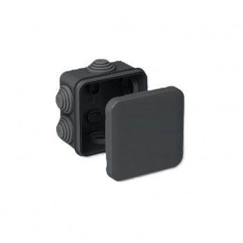 Коробка д/розвед. пров., відк.уст., 100х100, h 50мм, IP55, чорна