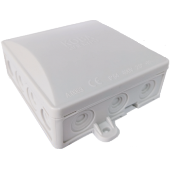 Коробка д/розвед. пров. PP-БС, відк.уст., 94(117,2)х94,5, h 40,5мм, IP54, кріпл.кришки-гвинт.