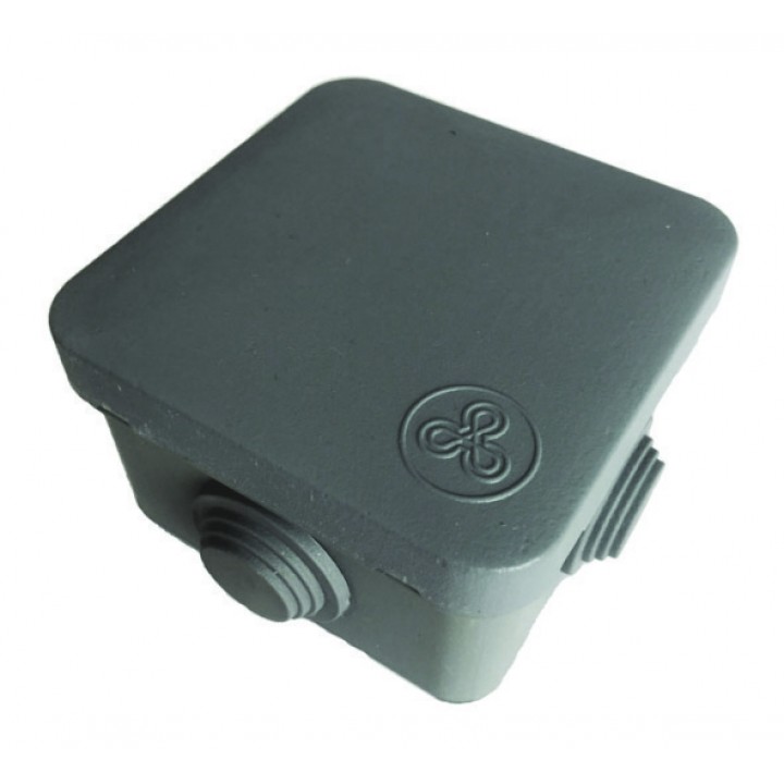 Коробка д/розвед. пров., відк.уст., 70х70, h 50мм, IP55, 4 виходи, негорюча, Україна