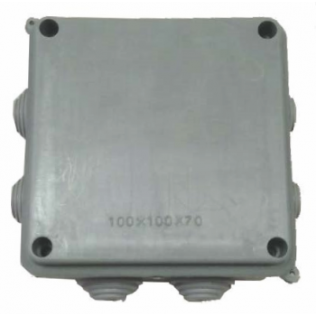 Коробка д/розвед. пров. PP-Premium, відк.уст., 100х100, h 70мм, IP54, 7 виходів, кріпл.кришки-гвинт