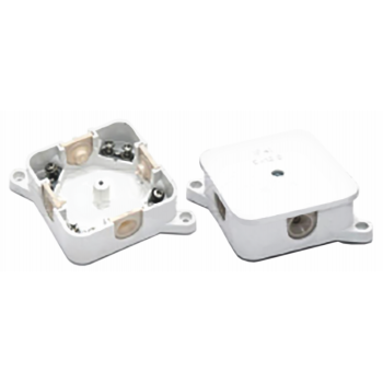 Коробка д/розвед. пров. з клем. колодками 4х2,5, відк.уст. 80х80, h 30мм, IP44, кріпл.кришки-гвинт.