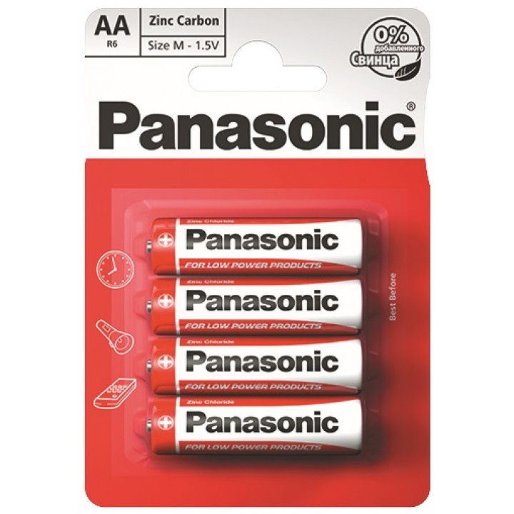 Батарейка R03 RED ZINC, PANASONIC (R03REL/4BP)