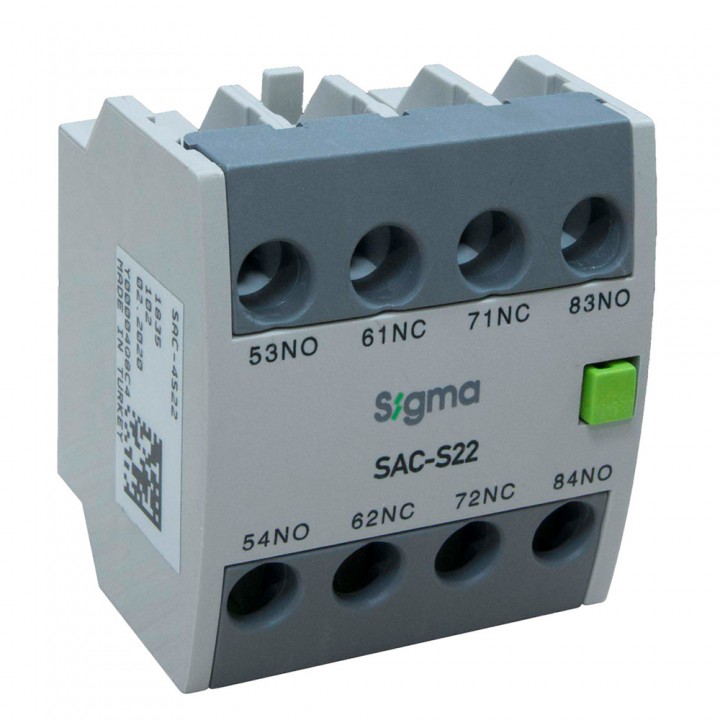 Дод. контактний блок фронт. монтаж SIGMA 2NO+2NC (SAC-4S22)