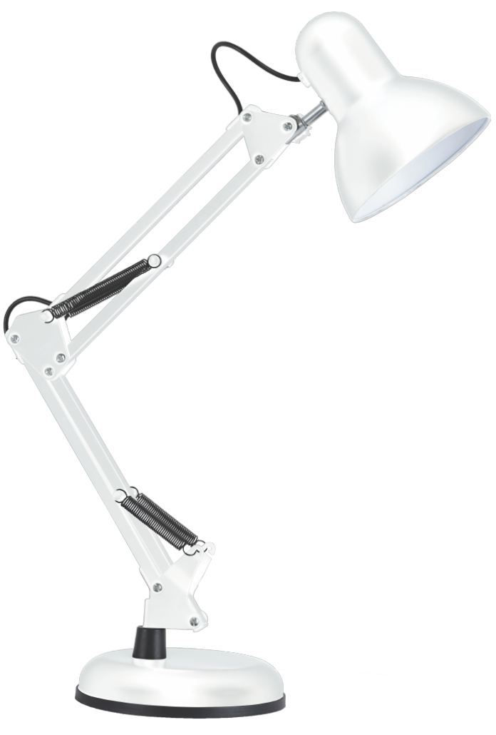 Лампа настільна телескопічна LEBRON L-TL-Tel, E27, 40W, біла