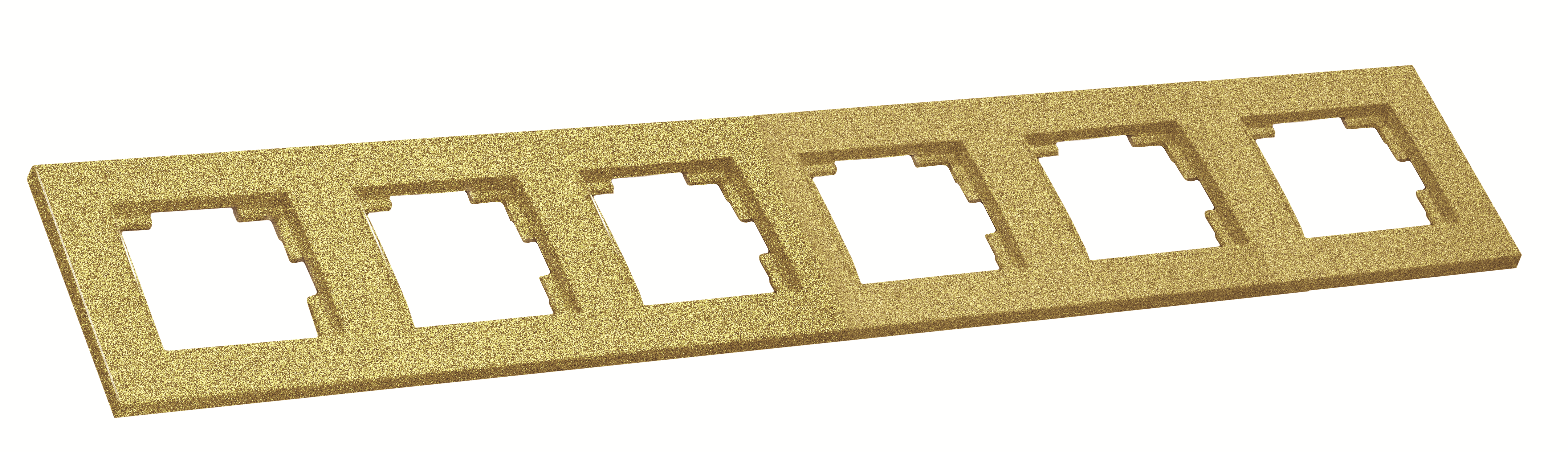 Рамка горизонтальна шестимісна RITA, Mutlusan, "золото", (2220 800 1680)