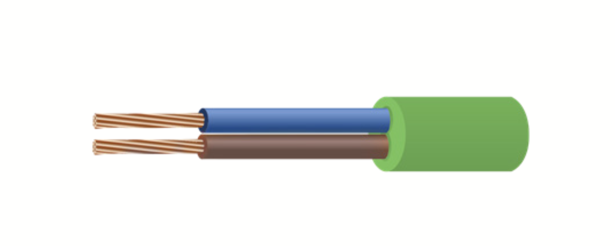 Провід з'єднувальний ЕКО ПВСнг 2х1,5 (1м), "СВІТ-БУД електро"