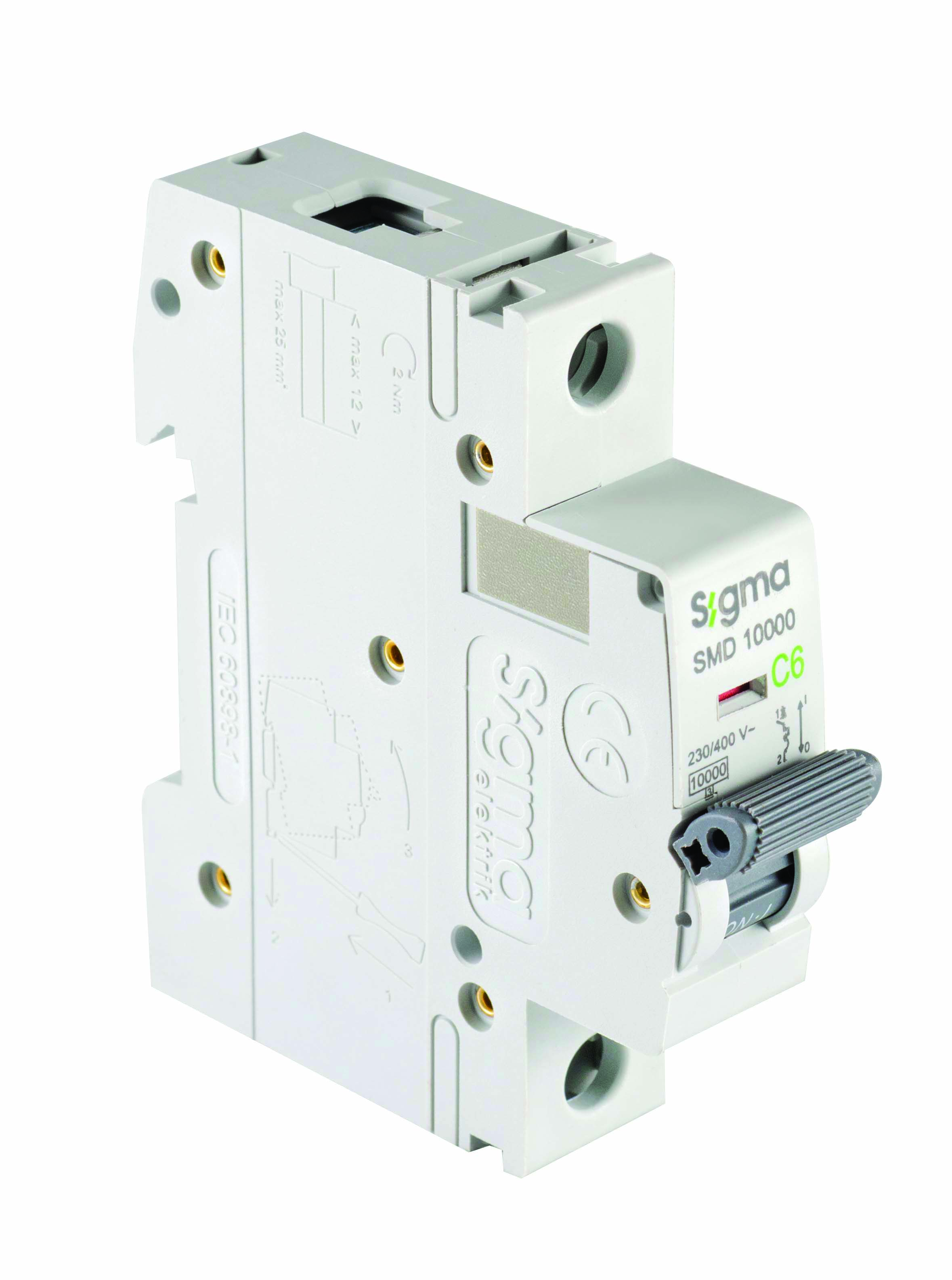 Авт. вимикач SIGMA 10кА, 1Р, 32А "С" (1SMD132C)