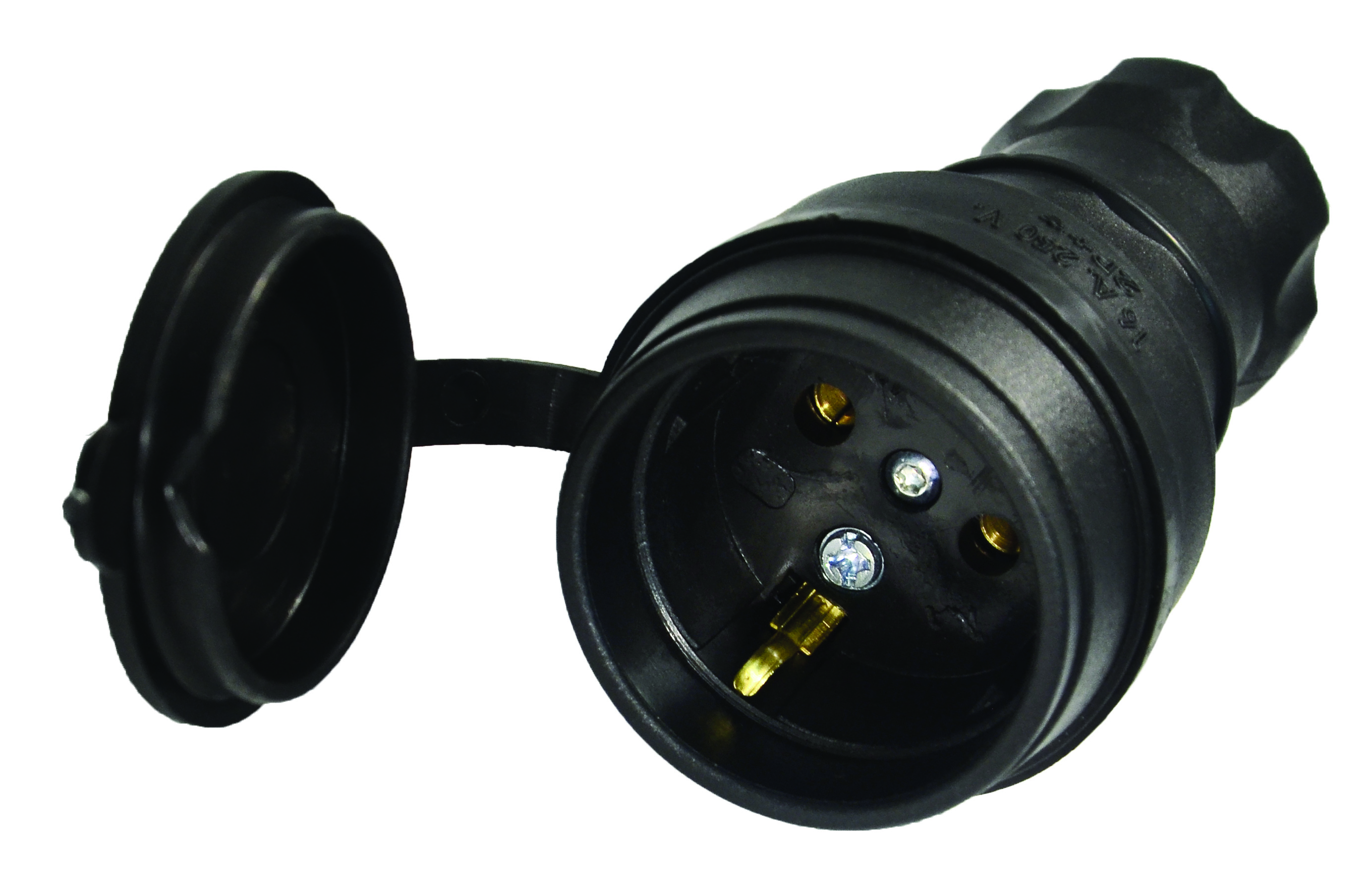 Розетка з/з, 16А, каучук, (IP44), Mutlusan (010 083 300029).