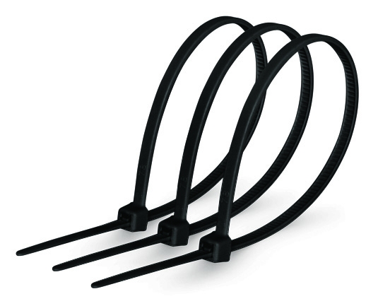 Хомути кабельні 300×4 мм, чорні, 100 шт