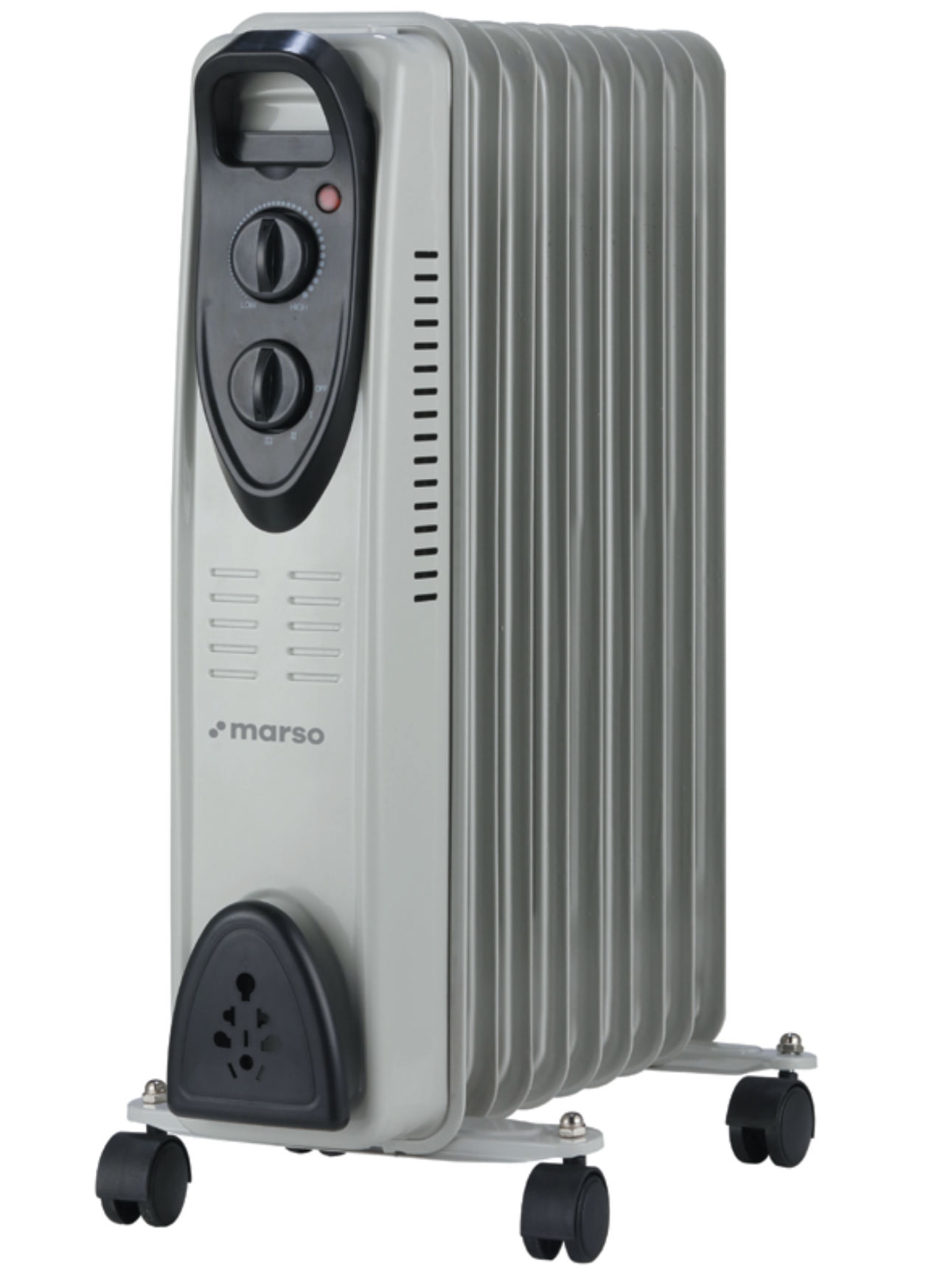 Обігрівач масляний MARSO, 3 режими 800/1200/2000W, 9 секцій