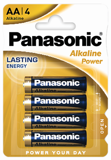 Батарейка PANASONIC LR03 Alkaline Power(Bronze) 1x4шт, (LR03REB/4BPR)