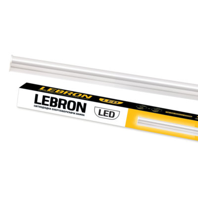 LED світильник LEBRON L-T5-PL-841, 8W, 4100K, конектор, шнур живлення, кріплення, 230V
