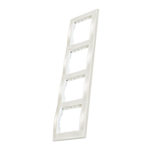 Рамка горизонтальна чотиримісна CANDELA, Mutlusan, білий, (2125 800 1401)