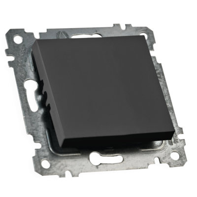 Механізм вимикача 1 кл, 10А, гв.мех., RITA, Mutlusan, чорний, (2200 401 0284)