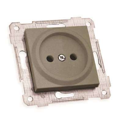 Механізм розетки б/з, 16А, RITA, Mutlusan, "графіт", (2200 601 0295)
